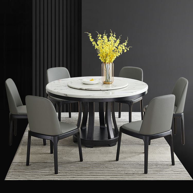Round Dining Site Table Simplicity Style Marble Furniture with Pedestal Base Clearhalo ' dining_table' 'Dining Tables & Seating' 'Dining Tables' 'furn' 'furn_dining_table' 'Furniture' 'furniture_dining_table' 'Kitchen & Dining Furniture' 'kitchen&dining_furn' 'kitchen' 'kitchen_dining_table' 1200x1200_3810d9da-4cbc-4fdc-9164-dd450b4aed83