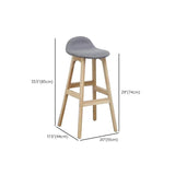Taburetes de altura de madera contemporánea taburetes de bar sin brazo para sala de estar
