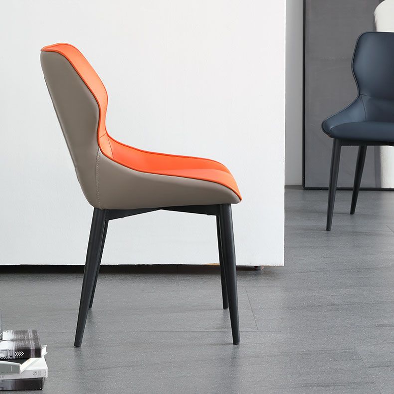 Sillas laterales de ala de ala sin brazo de estilo industrial silla lateral falsa