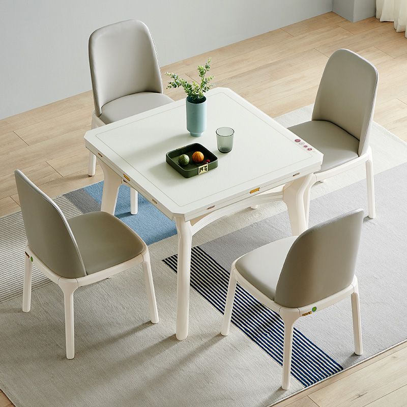 Mesa de comedor de cocina contemporánea, mesa de comedor extensible de 4 patas