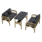 Industrial Sintered Stone Dinner Room Kitchen Table Black Table with Gold Frame Clearhalo ' dining_table' 'Dining Tables & Seating' 'Dining Tables' 'furn' 'furn_dining_table' 'Furniture' 'furniture_dining_table' 'Kitchen & Dining Furniture' 'kitchen&dining_furn' 'kitchen' 'kitchen_dining_table' 1200x1200_3813b97f-6f32-491f-8318-b860ef944311
