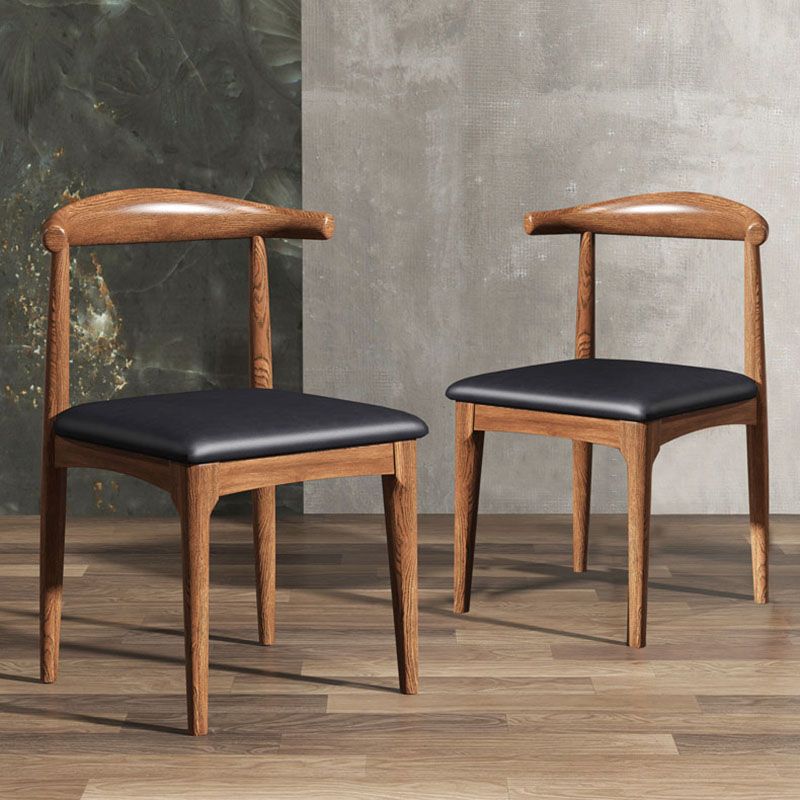 Industrial Design Open Back Side Chair for Kitchen Wood Dining Side Chair Clearhalo ' kitchen&dining_furn' 'Dining Chairs' 'Dining Tables & Seating' 'dining_chair' 'furn' 'furn_dining_chair' 'Furniture' 'furniture_dining_chair' 'Kitchen & Dining Furniture' 'kitchen' 1200x1200_3814bf8f-3404-490c-a362-89686cbbb3fd