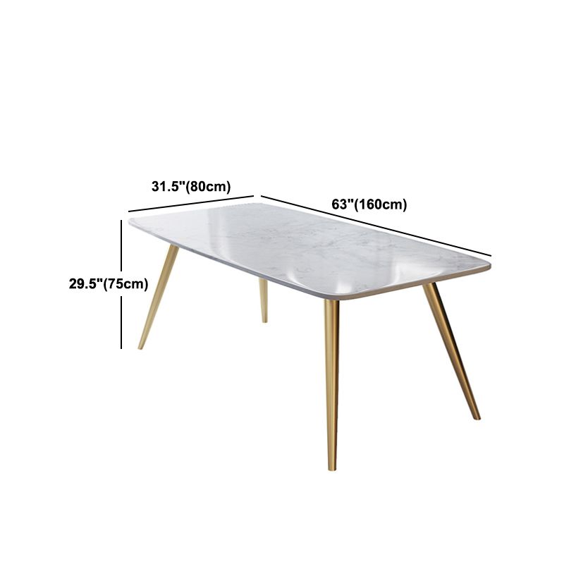 Set da pranzo rettangolare stile glam Set da pranzo da 1/5/6 pezzi per sale da pranzo