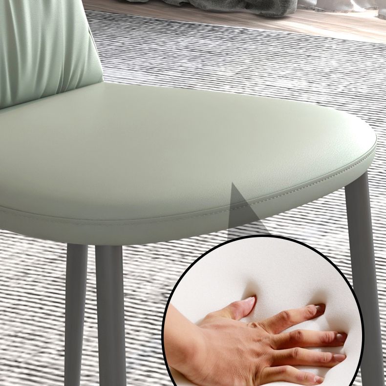 Contemporary Metal Dining Room Chairs PU Leather Dining Chairs for Home Use Clearhalo ' kitchen&dining_furn' 'Dining Chairs' 'Dining Tables & Seating' 'dining_chair' 'furn' 'furn_dining_chair' 'Furniture' 'furniture_dining_chair' 'Kitchen & Dining Furniture' 'kitchen' 1200x1200_38156e5c-02f3-4cd5-8c41-bb81cf110259