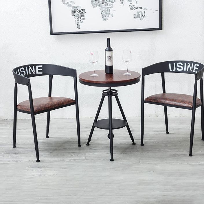 Industrial Dining Chair 21'' Wide Open Back Dining Side Chair with Metal Legs for Home Use Clearhalo ' kitchen&dining_furn' 'Dining Chairs' 'Dining Tables & Seating' 'dining_chair' 'furn' 'furn_dining_chair' 'Furniture' 'furniture_dining_chair' 'Kitchen & Dining Furniture' 'kitchen' 1200x1200_3816976d-0c0d-4bf7-914a-44decf21a422