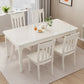 Table de salle à manger de Style simple, Table de dîner rectangulaire en bois massif pour la cuisine