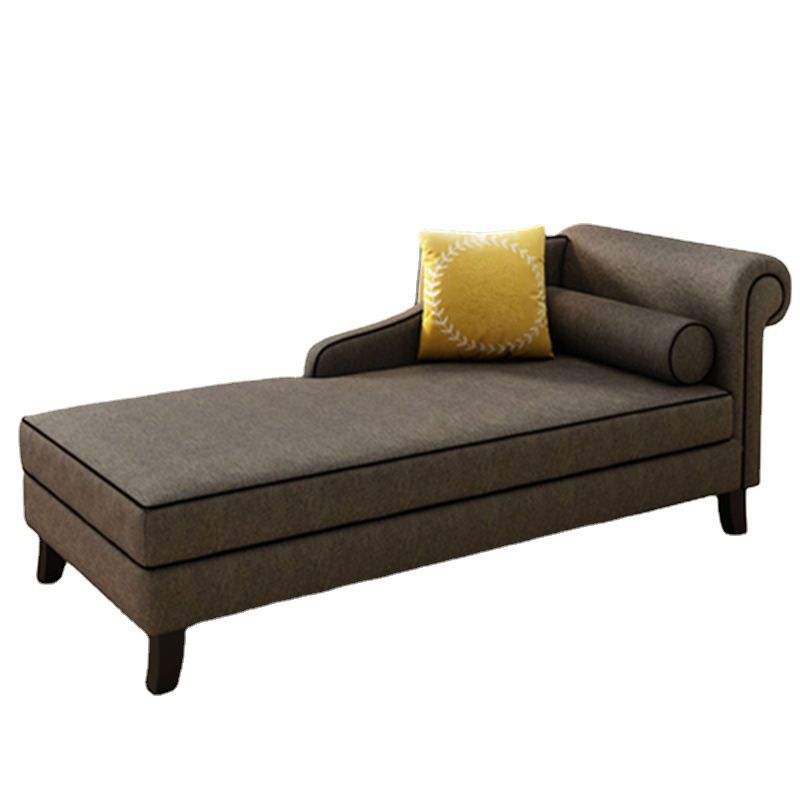 Traditional Linen Accent Chair One Armed Chaise Lounge Couch Clearhalo 'Chairs & Seating' 'Chaise Lounge' 'chaise_lounge' 'furn' 'furn_chaise_lounge' 'Furniture' 'Living Room Furniture' 1200x1200_3817d755-c7bc-4558-b6fb-6ff62e95385f