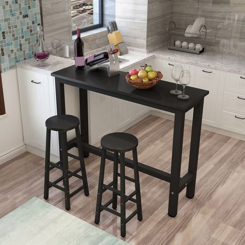 Industrial Bar Table Rectangle Pub Table for Outdoor and Breakroom Clearhalo 'Bar Furniture' 'Bar Tables' 'bar_tables' 'furn' 'furn_bar_tables' 'Furniture' 'Kitchen & Dining Furniture' 1200x1200_381899bf-5ee4-41d2-a51a-45357da20b48