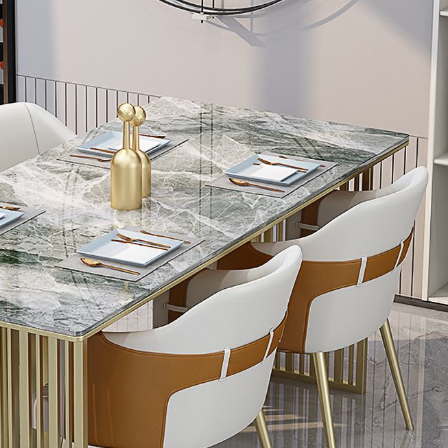 Glam 1/2/5/7 Pieces Dinette Set Sintered Stone Dining Furniture Set with Leather Chairs Clearhalo 'Dining Room Sets' 'Dining Tables & Seating' 'dining_room_set' 'furn' 'furn_dining_room_set' 'Furniture' 'furniture_dining_room_set' 'Kitchen & Dining Furniture' 'kitchen&dining_furn' 'kitchen' 1200x1200_3819dc8c-64fd-4345-8f11-16b440877245