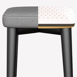 Glam Square Ottoman Whole Colored Faux Leather Mildew Resistant Cube Ottoman