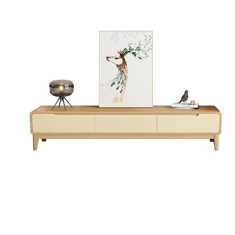 Scandinavian TV Stand Console Wooden Media Console with 3 Drawers Clearhalo 'furn' 'furn_tv_stands_entertainment_centers' 'Furniture' 'Living Room Furniture' 'TV Stands & Entertainment Centers' 'TV Stands & Media Storage Furniture' 'tv_stands_entertainment_centers' 1200x1200_381b47e2-bb1c-4e0a-9276-5a8e4c75bb8e