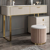 Beige Wood Vanity Dressing Table Set Glam Slate Top Dressing Table Clearhalo 'Bedroom Furniture' 'furn' 'furn_makeup_vanities' 'Furniture' 'Makeup Vanities' 'makeup_vanities' 1200x1200_381e609a-7703-4946-ad95-1723e9724b25