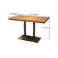 Eettafel in industriële stijl Massief houten eettafel voor eetkamer