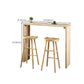 Rectangle Standard Height Bar Table Pine Solid Wood Bar Dining Table with Double Pedestal Clearhalo 'Bar Furniture' 'Bar Tables' 'bar_tables' 'furn' 'furn_bar_tables' 'Furniture' 'Kitchen & Dining Furniture' 1200x1200_3820d180-6b25-43b5-aa73-c2fdb90c2c18