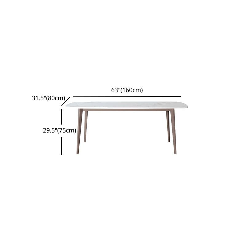 Nordic Dining Set 1/4/5 Pieces Sintered Stone Dining Table with Leather Chairs Clearhalo 'Dining Room Sets' 'Dining Tables & Seating' 'dining_room_set' 'furn' 'furn_dining_room_set' 'Furniture' 'furniture_dining_room_set' 'Kitchen & Dining Furniture' 1200x1200_3821dc20-9dbe-463c-939d-8f61db9e0263
