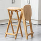 Contemporary Simple Counter Stools 24.5-inch Indoor Wood Fold Bar Stool