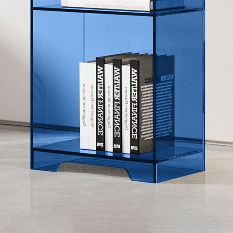 Modern Style Closed Back Book Shelf Standard Acrylic Bookcase for Study Room