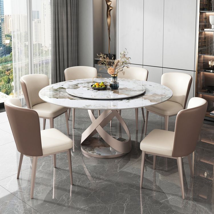 Faux Leather Side Chairs Modern Parsons Armless Chair for Dining Room