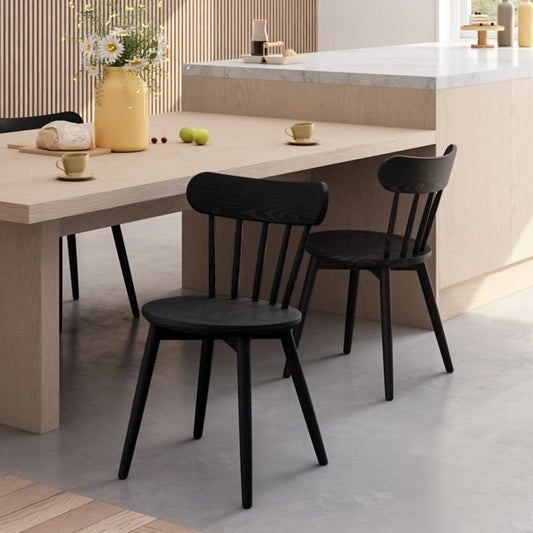 Zeitgenössischer Massivholz Windsor Essstuhl für Esszimmer