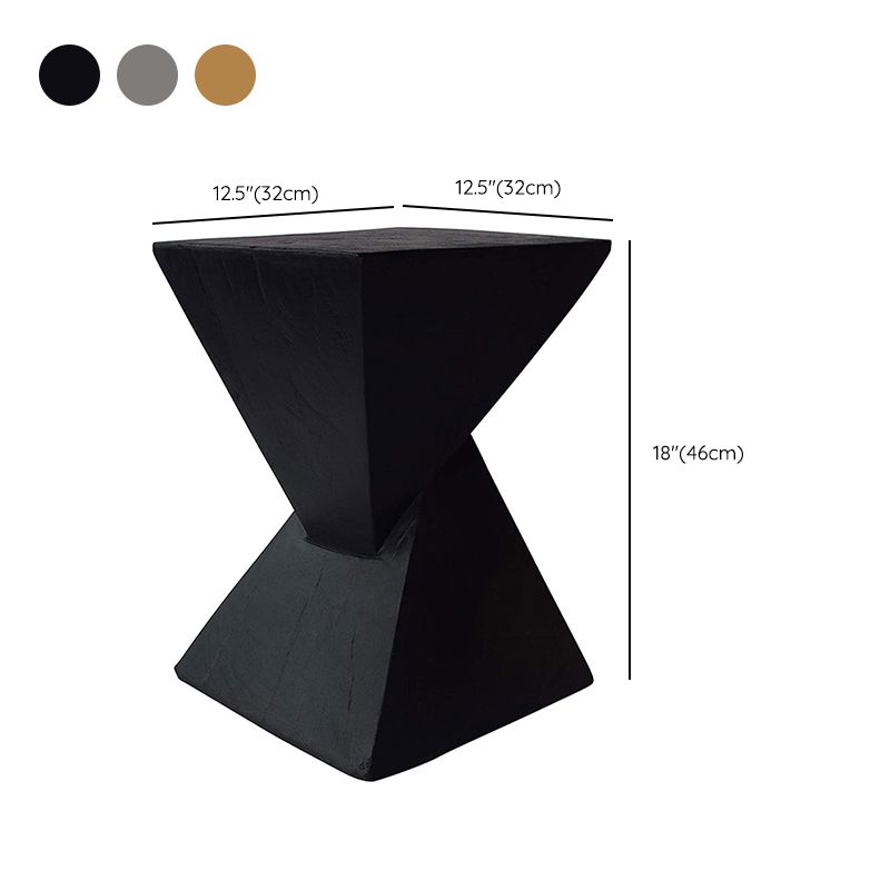 Tavolo da angolo contemporaneo da 12 "tavolo quadrata laterale in legno in difficoltà