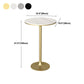 Contemporary Round Bar Dining Table Indoor Bar Height Pub Table Iron Base Clearhalo 'Bar Furniture' 'Bar Tables' 'bar_tables' 'furn' 'furn_bar_tables' 'Furniture' 'furniture_bar_tables' 'Kitchen & Dining Furniture' 'kitchen&dining_furn' 'kitchen' 1200x1200_382ff407-e8aa-43bb-9685-dfaa0af04f58