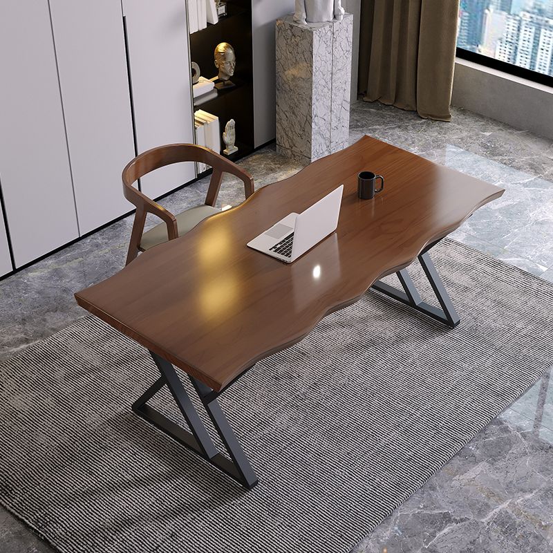 Industrial Dinette Set 1/2 Pieces Solid Wood and Metal Dining Table Set Clearhalo 'Dining Room Sets' 'Dining Tables & Seating' 'dining_room_set' 'furn' 'furn_dining_room_set' 'Furniture' 'Kitchen & Dining Furniture' 1200x1200_383158dd-1c40-4c34-b9a4-31cd38e743fd