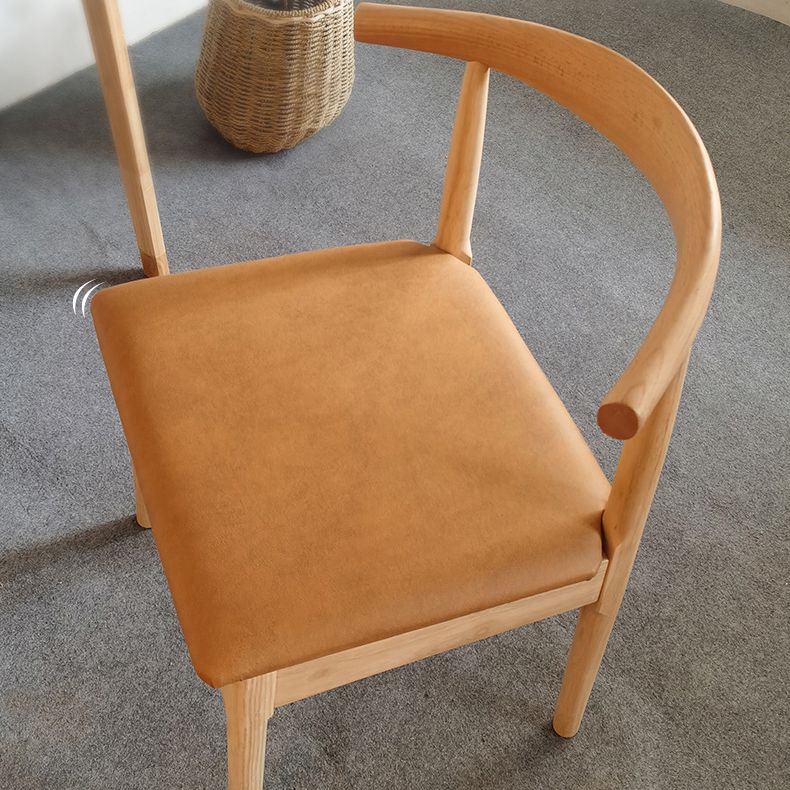 Scandinavian Dining Chair 17'' Wide Wood Dining Side Chair with Open Back for Home Use Clearhalo ' kitchen&dining_furn' 'Dining Chairs' 'Dining Tables & Seating' 'dining_chair' 'furn' 'furn_dining_chair' 'Furniture' 'furniture_dining_chair' 'Kitchen & Dining Furniture' 'kitchen' 1200x1200_38325a83-876f-4a26-bedd-bd23bc638a55