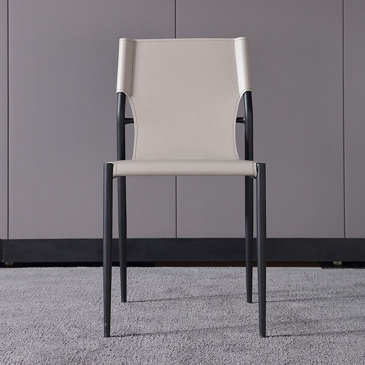 Contemporary Style Dining Chairs Kitchen Armless Side Chair with Metal Legs Clearhalo ' kitchen&dining_furn' 'Dining Chairs' 'Dining Tables & Seating' 'dining_chair' 'furn' 'furn_dining_chair' 'Furniture' 'furniture_dining_chair' 'Kitchen & Dining Furniture' 'kitchen' 1200x1200_3832eadd-bb74-4ff7-8acc-4d83847b4ef7