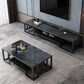 Glass TV Stand for TVs up to 18" H , Glam Open Storage TV Stand - Black / Gold Clearhalo 'furn' 'furn_tv_stands_entertainment_centers' 'Furniture' 'Living Room Furniture' 'TV Stands & Entertainment Centers' 'TV Stands & Media Storage Furniture' 'tv_stands_entertainment_centers' 1200x1200_3834e6ed-e0be-4ea3-9f04-44ce753d7cca