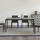 Black Dining Table Set with Solid Back Chairs 1/4/5 Pieces Metal Dinette Set