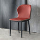 Moderne stijl Wingback Side stoel stoel ARMLess faux lederen eetkamerstoel voor thuisgebruik