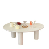 Tavolino contemporaneo 3 gambe tavolo da cocktail in legno massello