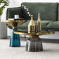 Modernism Pedestal 1 Single Coffee Table Round Glass Cocktail Table Clearhalo 'Coffee & Accent Tables' 'Coffee Tables' 'coffee_tables' 'furn' 'furn_coffee_tables' 'Furniture' 'Living Room Furniture' 1200x1200_3838dbd3-cda9-4b6f-a6a2-47cf4c2ba586