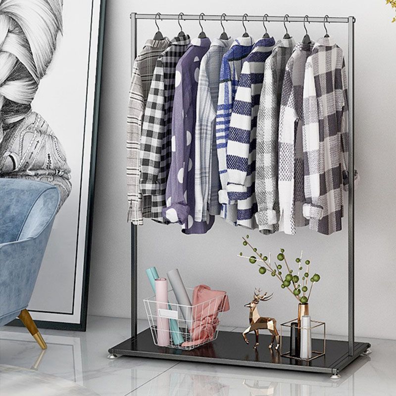 Approfilo in metallo nero stile moderno in stile pavimento per casa semplice appendiabiti