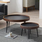 4 Legs Round Coffee Table Modern Wood Coffee Table in Brown/Black Clearhalo 'Coffee & Accent Tables' 'Coffee Tables' 'coffee_tables' 'furn' 'furn_coffee_tables' 'Furniture' 'furniture_coffee_tables' 'Living Room Furniture' 1200x1200_383a1998-a538-43e3-b450-7ac9b48f926e