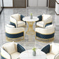 Set da pranzo Glam in pietra sinterizzata Set tavolo da pranzo rotondo 1/2/3/4/5 pezzi per uso domestico