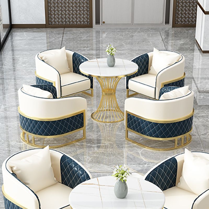 Set da pranzo Glam in pietra sinterizzata Set tavolo da pranzo rotondo 1/2/3/4/5 pezzi per uso domestico