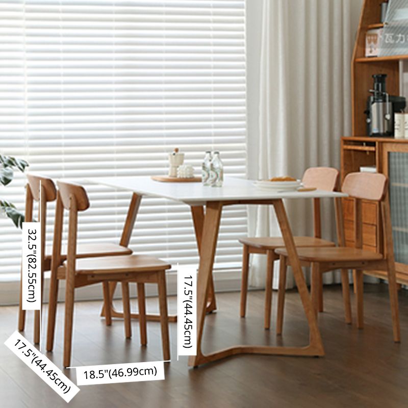 Contemporary Solid Wood Dinette Set with Rectangle Table Dining Room Set for Restaurant Clearhalo 'Dining Room Sets' 'Dining Tables & Seating' 'dining_room_set' 'furn' 'furn_dining_room_set' 'Furniture' 'furniture_dining_room_set' 'Kitchen & Dining Furniture' 'kitchen&dining_furn' 'kitchen' 1200x1200_383bd56d-a4fe-402d-9fdc-49b4f1322c9e