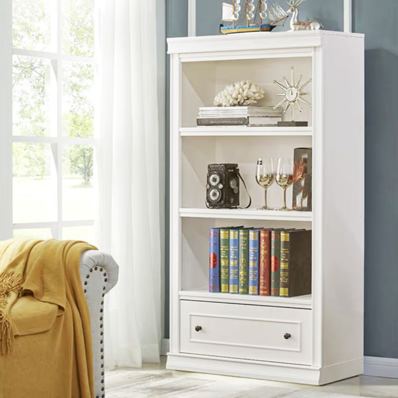 Scandinavian Style Bookcase with Drawers White Shelf Bookcase for Home and Office Clearhalo 'Bookcases' 'furn' 'furn_bookcases' 'Furniture' 'furniture_bookcases' 'kitchen' 'kitchen_bookcases' 'Living Room Furniture' 'Office Furniture' 1200x1200_383c3e35-1b6f-4dd0-993d-2bd50b8e32df