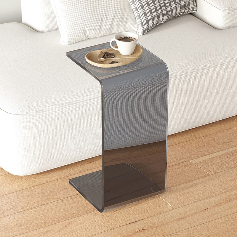 11.81" Wide Plastic Side End Table Abstract Sofa Side Accent Table Clearhalo 'Coffee & Accent Tables' 'End & Side Tables' 'end_side_tables' 'furn' 'furn_end_side_tables' 'Furniture' 'Living Room Furniture' 1200x1200_383c580a-d59c-4ba0-aeb6-1739b79a0c84