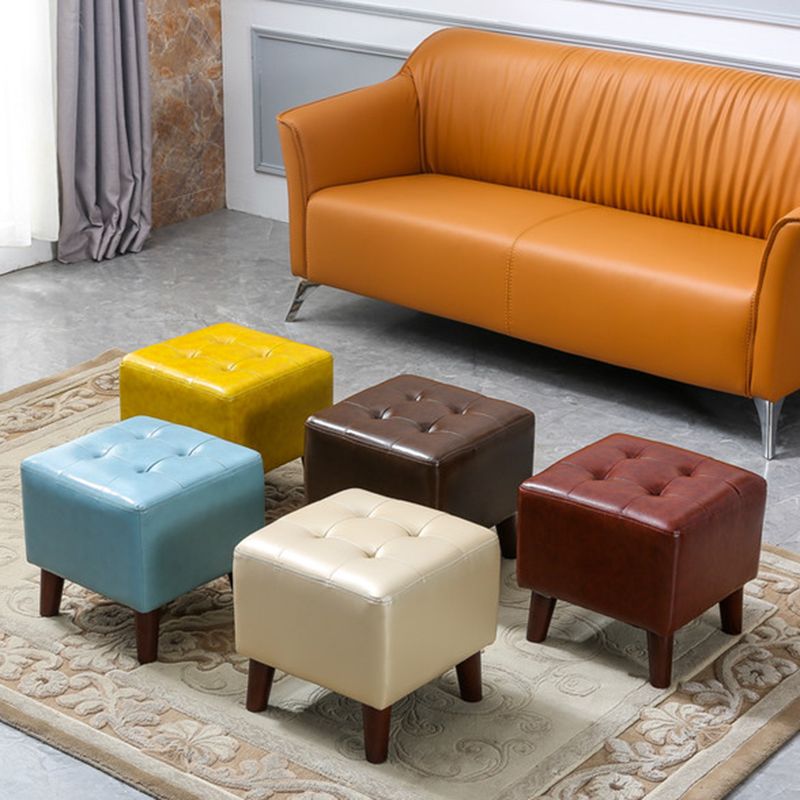 Yellow Modern Standard Stain Resistant Square Indoor Standard Clearhalo 'furn' 'furn_ottomans_poufs' 'Furniture' 'Living Room Furniture' 'Ottomans & Poufs' 'ottomans_poufs' 1200x1200_383d35ed-ffdc-4637-b7d0-886e8f77fa64