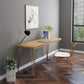 Glam Style Hairpin Writing Desk Rectangular Solid Wood Office Desk Clearhalo 'Furniture' 'furniture_office_desk' 'Office Desks' 'Office Furniture' 'office_desk' 1200x1200_383dd6c2-9651-49d5-826f-d714993424a9