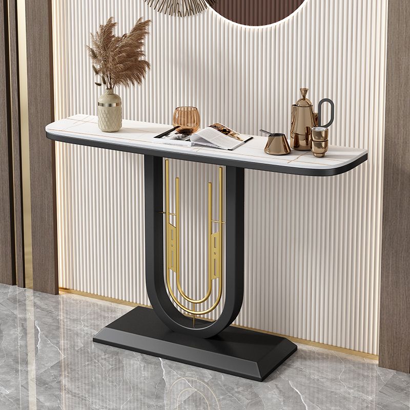 Tavolo console a mezza luna antico tavolo di divano console di finitura in pietra