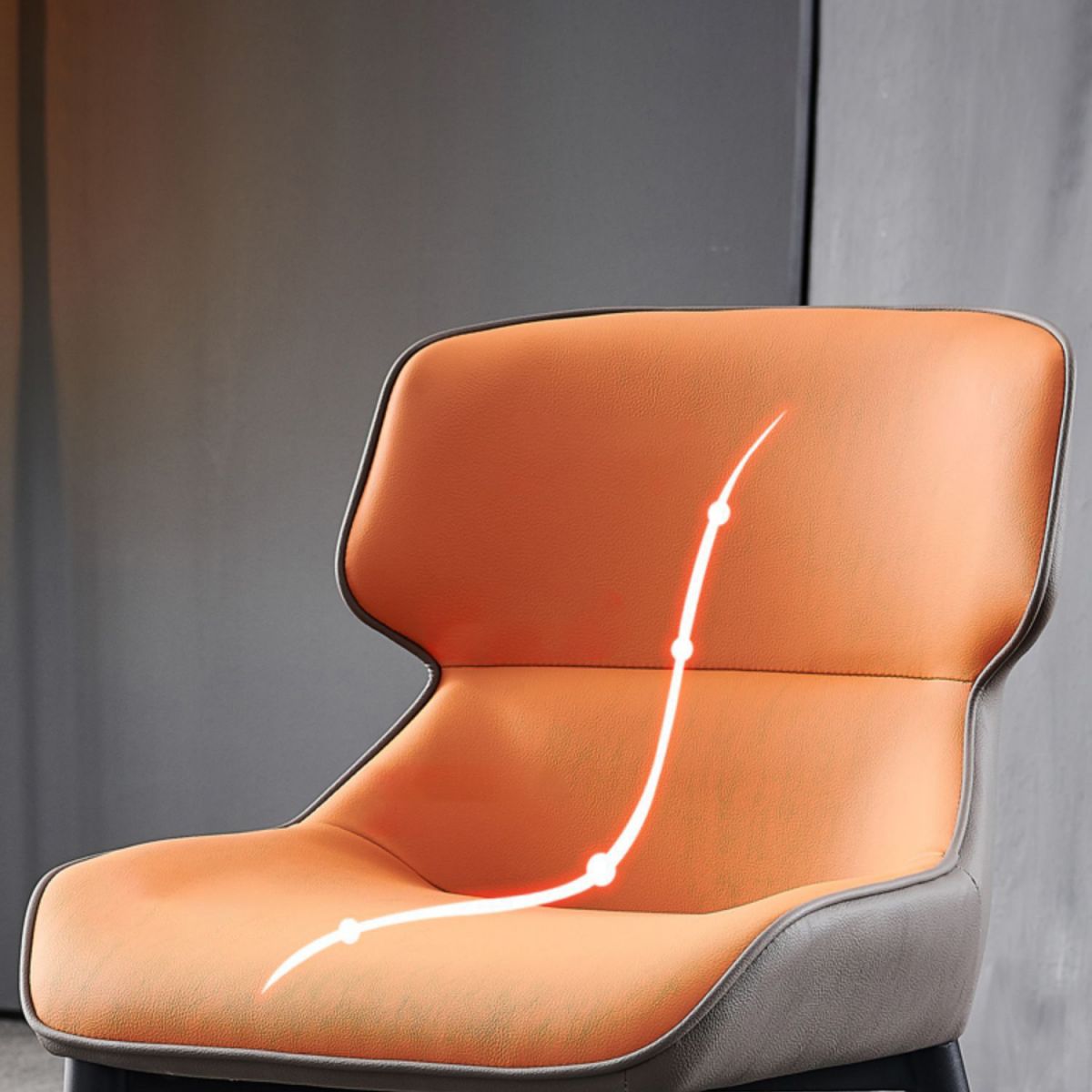 Metal Contemporary Modern Indoor-Outdoor Chair Wingback Side Chair Clearhalo 'Dining Chairs' 'Dining Tables & Seating' 'dining_chair' 'furn' 'furn_dining_chair' 'Furniture' 'furniture_dining_chair' 'Kitchen & Dining Furniture' 1200x1200_383fa8b8-bbfb-4424-a3c0-317d02130dd5