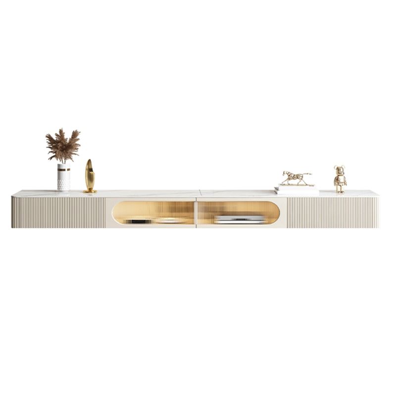 Contemporary Media Console Floating Stone Stand Console with Doors Clearhalo 'furn' 'furn_tv_stands_entertainment_centers' 'Furniture' 'Living Room Furniture' 'TV Stands & Entertainment Centers' 'TV Stands & Media Storage Furniture' 'tv_stands_entertainment_centers' 1200x1200_3840a410-626a-43dc-8166-297bbcb415ae