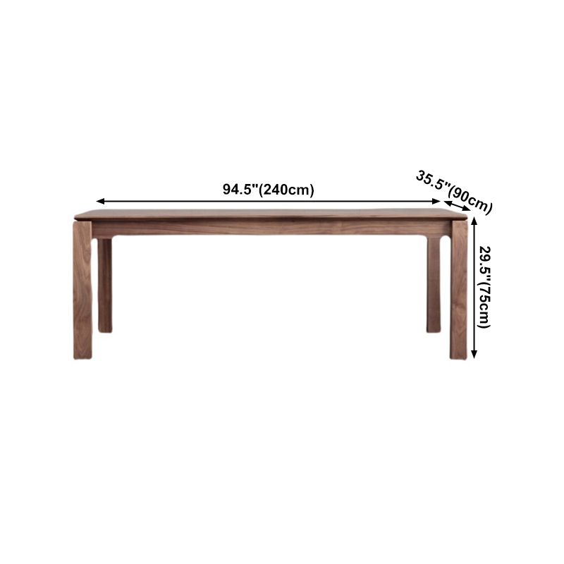 Rectangle Brown Tone Dining Table Solid Wood Table Minimalist with 4 Legs Clearhalo ' dining_table' 'Dining Tables & Seating' 'Dining Tables' 'furn' 'furn_dining_table' 'Furniture' 'furniture_dining_table' 'Kitchen & Dining Furniture' 'kitchen&dining_furn' 'kitchen' 'kitchen_dining_table' 1200x1200_3841a72a-3b96-429e-b8f1-9dc8562948b1