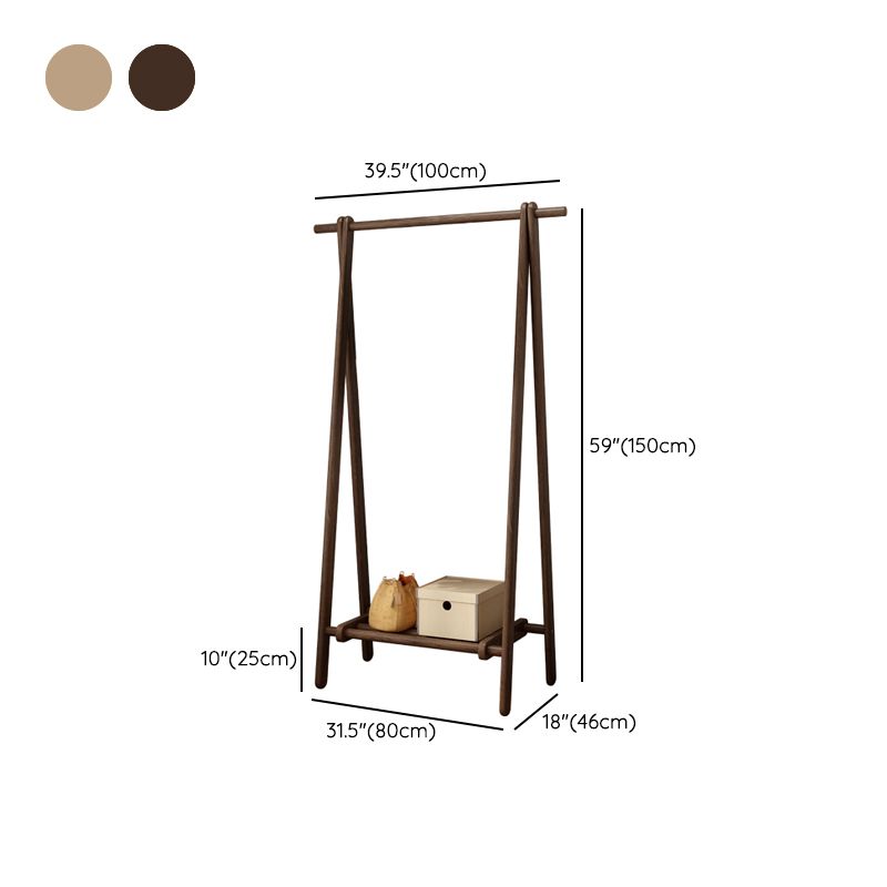 Eigentijdse jas hanger vaste as houten scharnier rek voor woonkamer