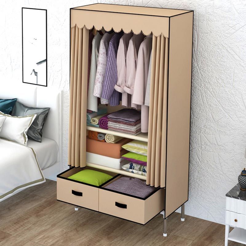 Armadio in metallo argento armadio per la casa contemporanea con cassetti