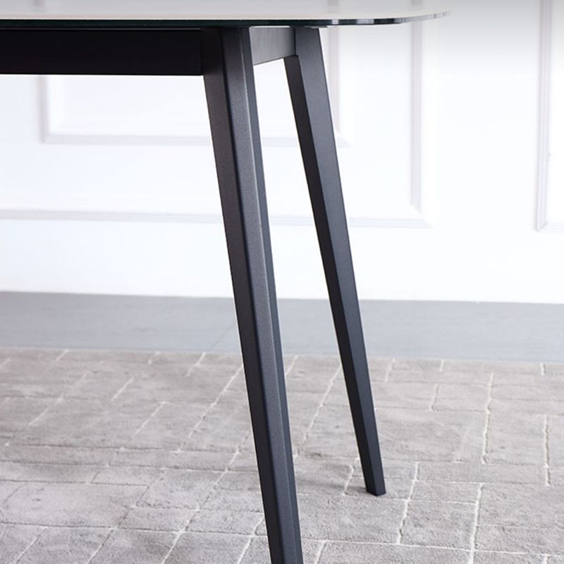 Rechteck Esstisch Industrieküchentisch mit 4 Beinen