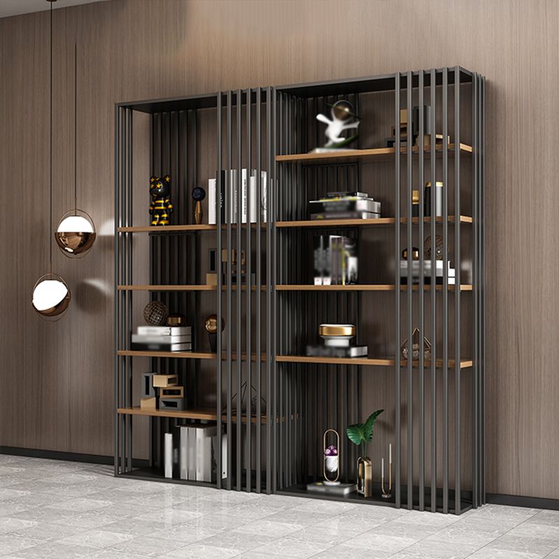 Modern Style 4-Shelf Bookshelf Open Black Shelf Bookcase for Study Room Clearhalo 'Bookcases' 'furn' 'furn_bookcases' 'Furniture' 'furniture_bookcases' 'kitchen' 'kitchen_bookcases' 'Living Room Furniture' 'Office Furniture' 1200x1200_38472758-327f-42f9-840a-e7d2449f70ca